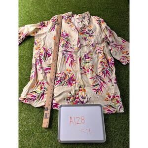 Jessica London Women's Floral Print Tunic Top Size 22W